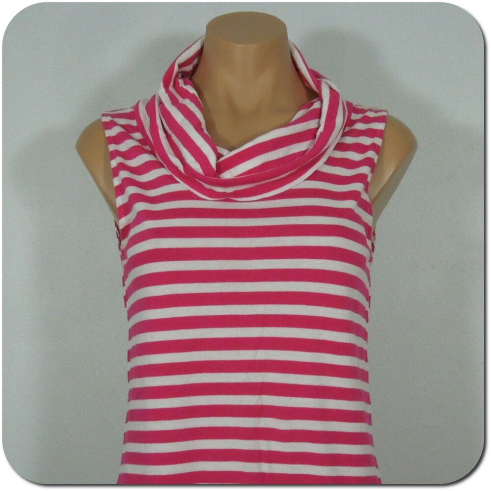 EXPRESS Mini Dress Tunic S SMALL Womens Striped Cowl Neck Sleeveless
